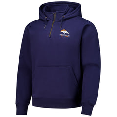 Denver Broncos Dunbrooke Unisex Defender Quarter-Zip Hoodie Navy - NFL