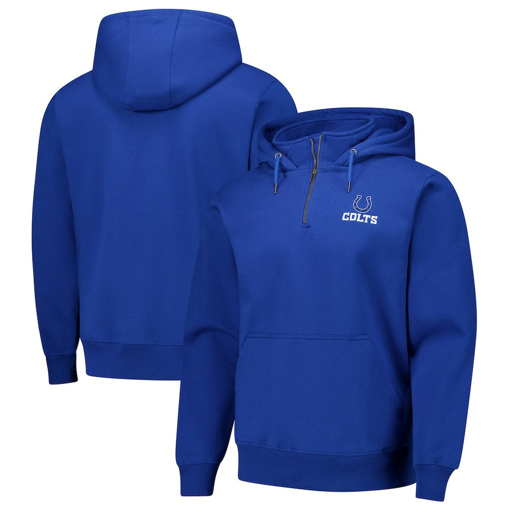 Indianapolis Colts Dunbrooke Unisex Defender Quarter-Zip Hoodie Royal - NFL