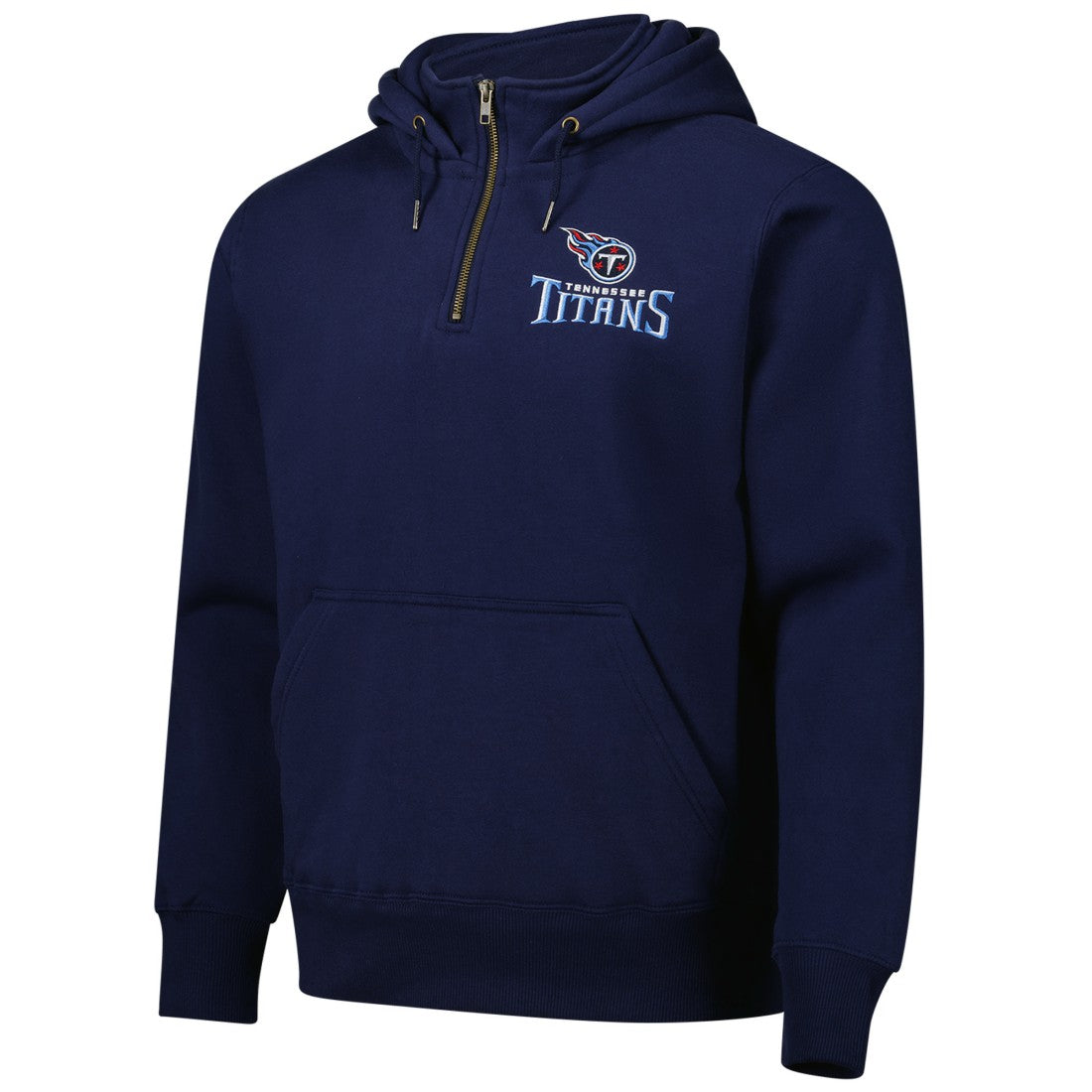 Tennessee Titans Dunbrooke Unisex Defender Quarter-Zip Hoodie Navy - NFL
