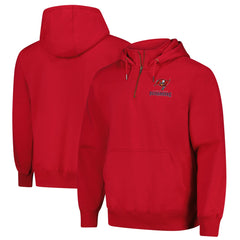 Tampa Bay Buccaneers Dunbrooke Unisex Defender Quarter-Zip Hoodie Red - NFL