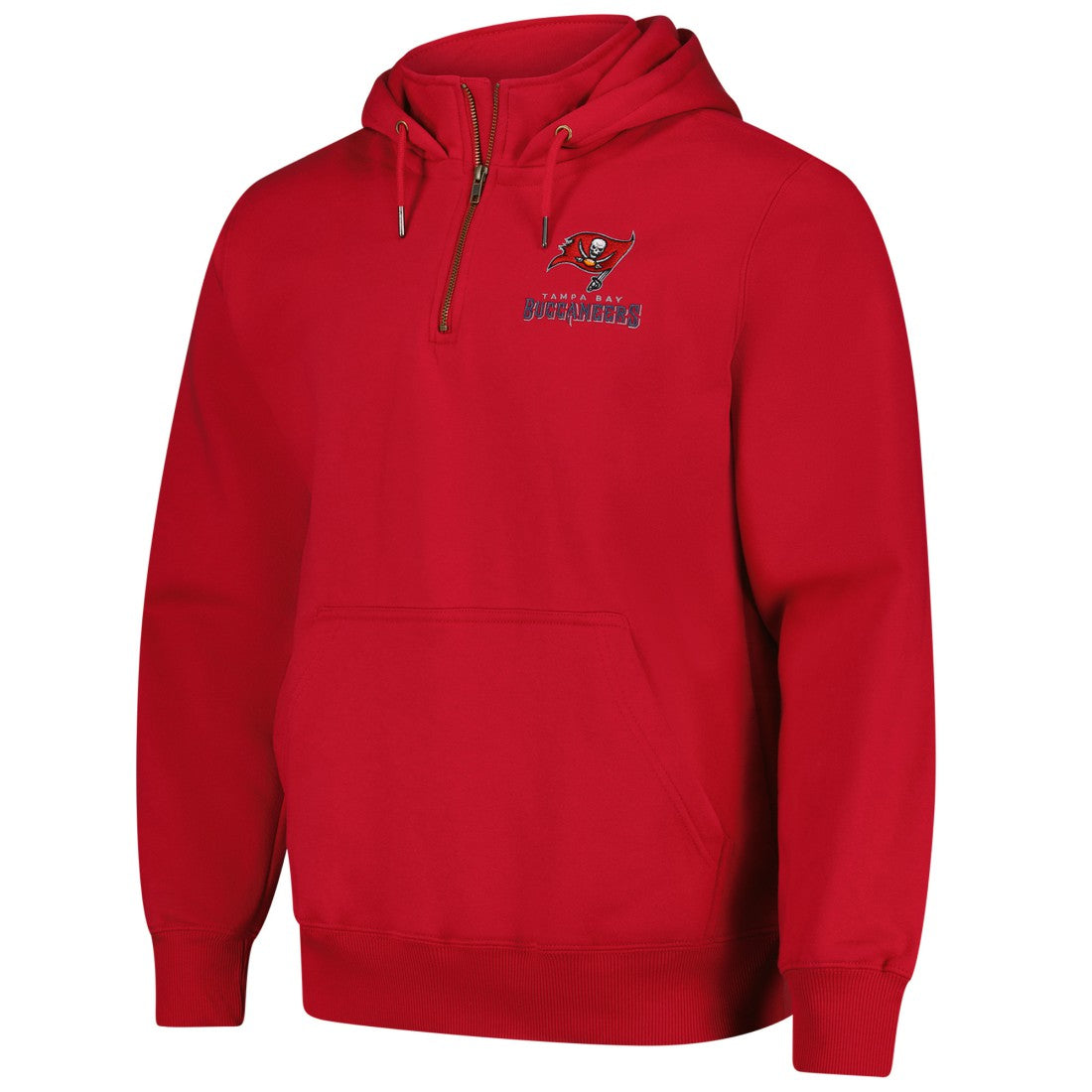 Tampa Bay Buccaneers Dunbrooke Unisex Defender Quarter-Zip Hoodie Red - NFL
