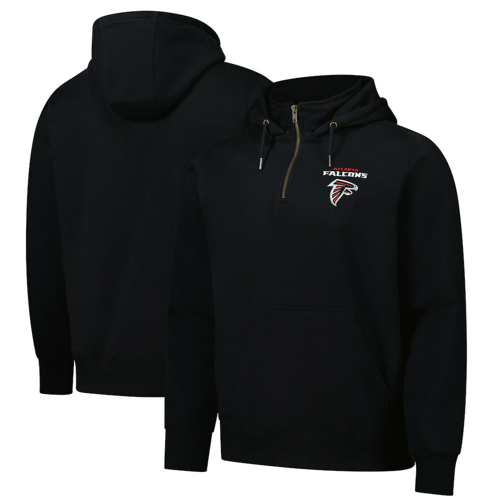 Atlanta Falcons Dunbrooke Unisex Defender Quarter-Zip Hoodie Black - NFL