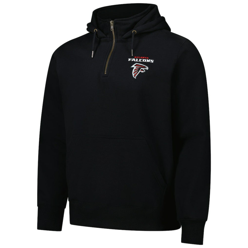 Atlanta Falcons Dunbrooke Unisex Defender Quarter-Zip Hoodie Black - NFL