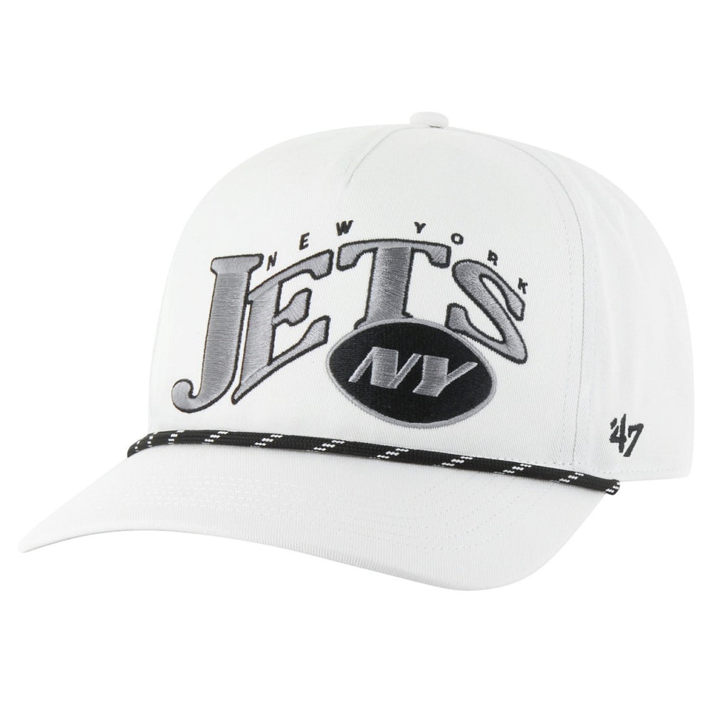 New York Jets '47 Wave Speckle Hitch Rope Adjustable Hat White - 47 brand