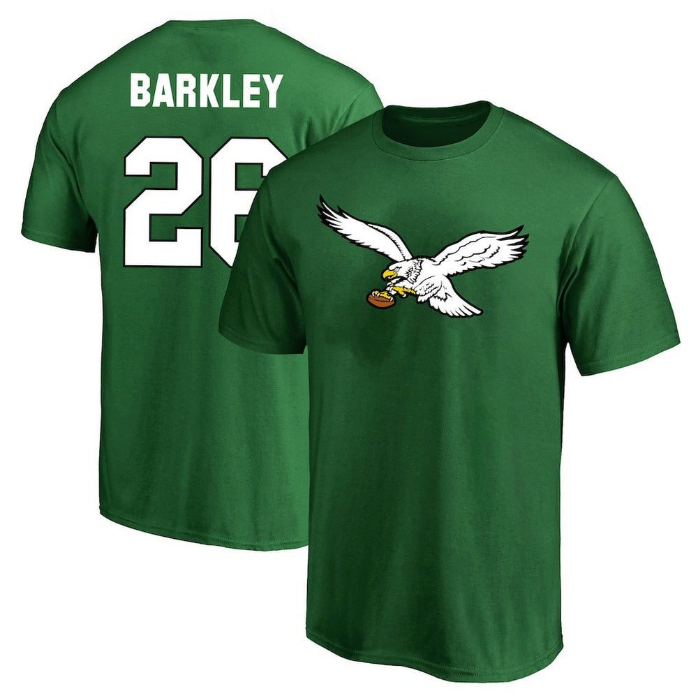 Saquon Barkley Philadelphia Eagles Big & Tall Player Name & Number T-Shirt Kelly Green - Fanatics