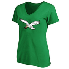 Saquon Barkley Philadelphia Eagles Women's Plus Size Fair Catch Name & Number Scoop Neck T-Shirt Kelly Green - NFL