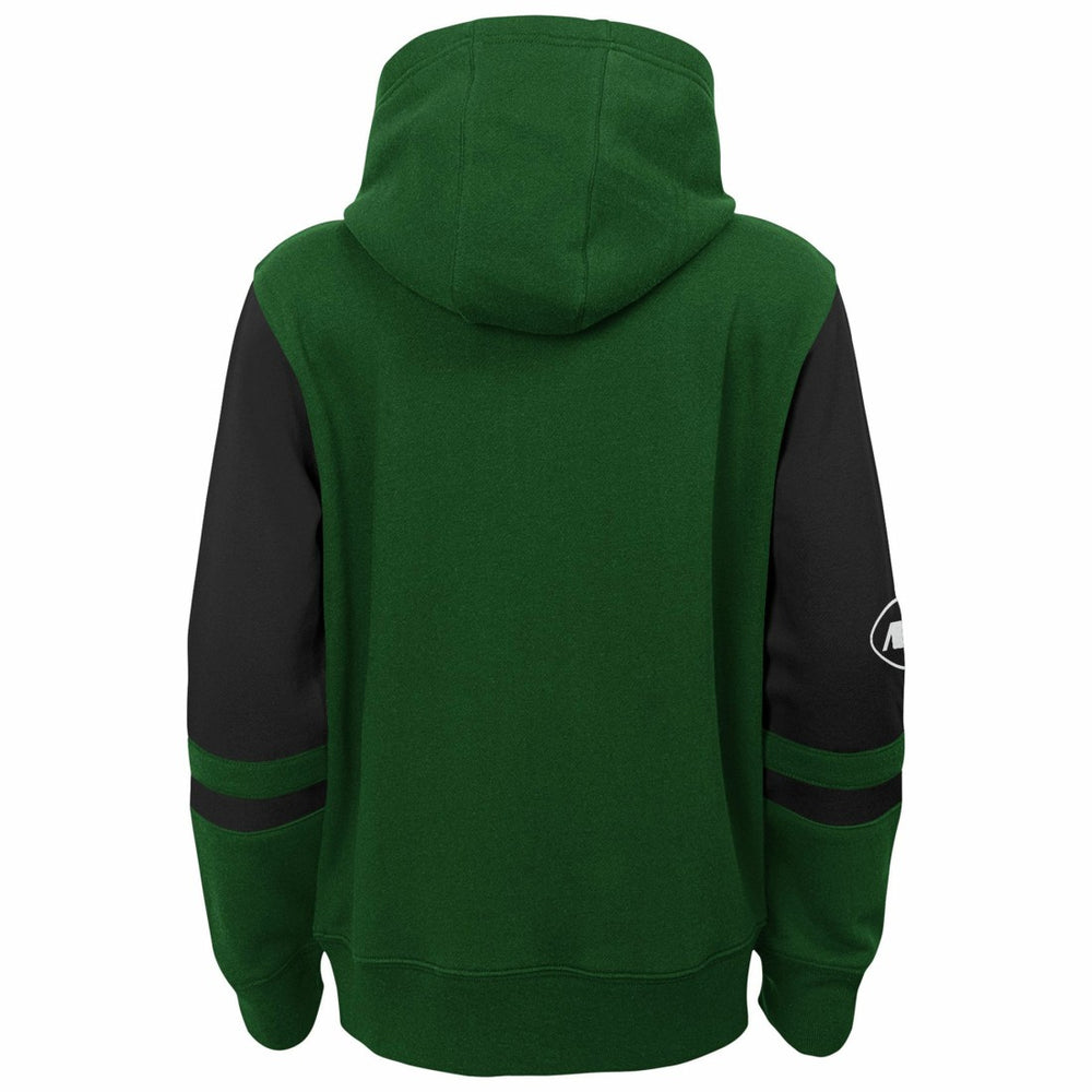 New York Jets Youth Stadium Color-Block Full-Zip Hoodie Green - NFL