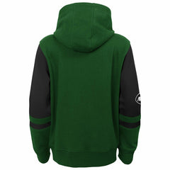 New York Jets Youth Stadium Color-Block Full-Zip Hoodie Green - NFL
