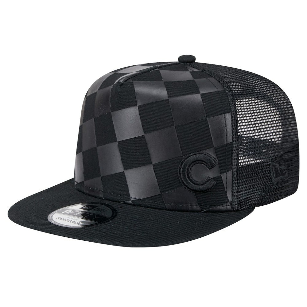 Chicago Cubs New Era Score Check 9FIFTY A-Frame Trucker Snapback Hat Lifestyle