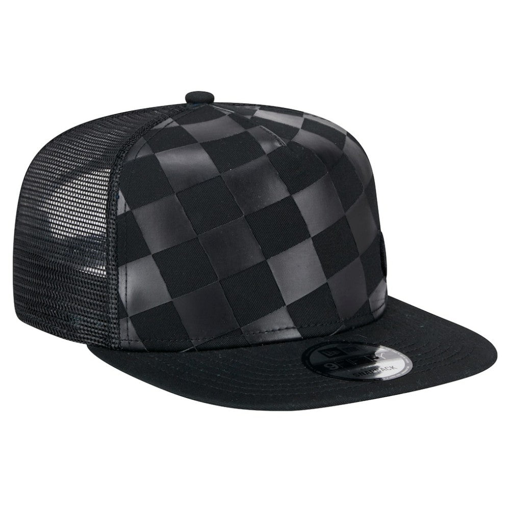 Chicago Cubs New Era Score Check 9FIFTY A-Frame Trucker Snapback Hat Lifestyle