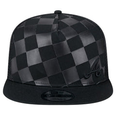 Atlanta Braves New Era Score Check A-Frame Trucker 9FIFTY Snapback Hat Sale