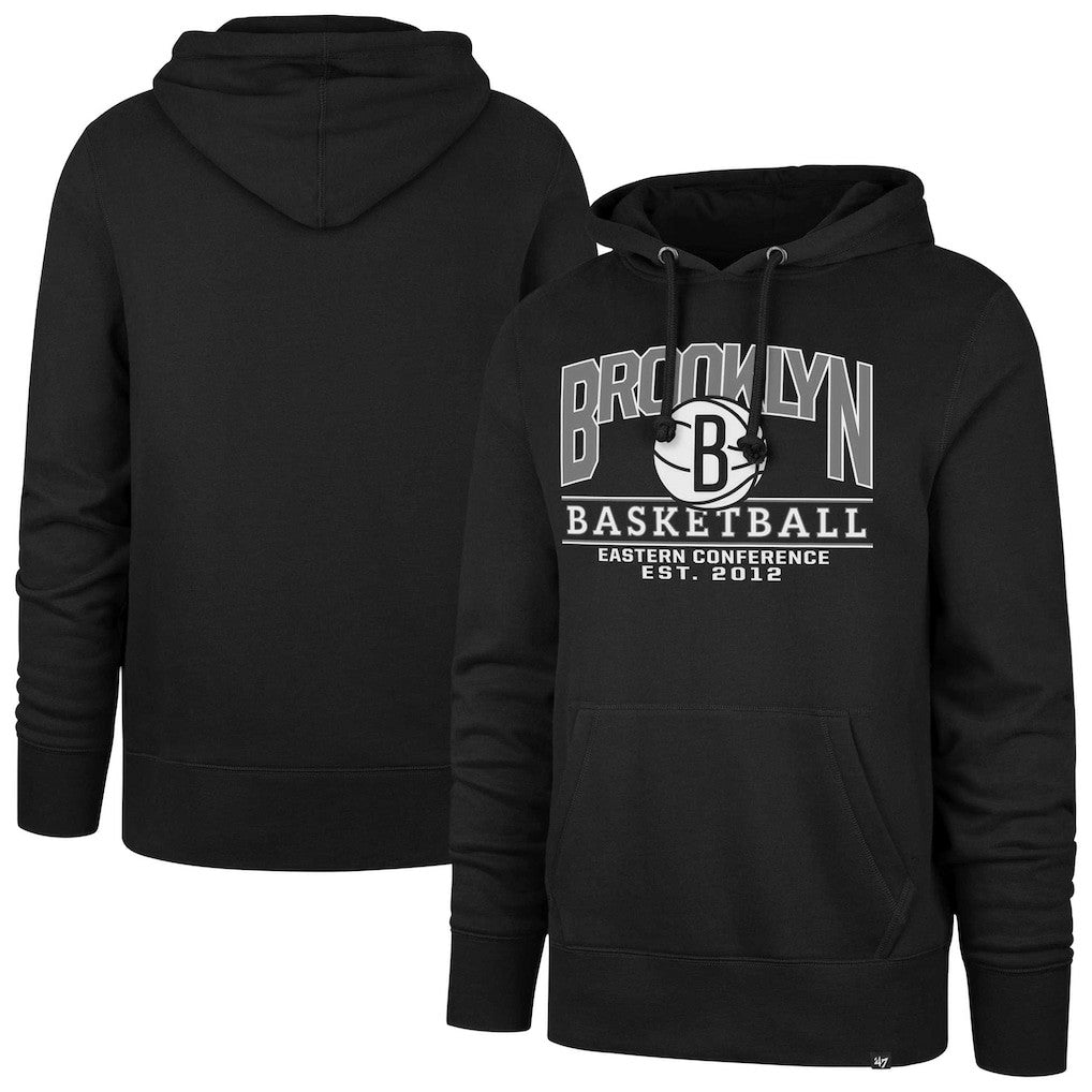 47 brand - Brooklyn Nets '47 Unisex Good Call Headline Pullover Hoodie - Black