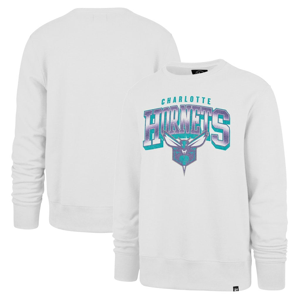 47 brand - Charlotte Hornets '47 Spotlight Headline Pullover Sweatshirt - White
