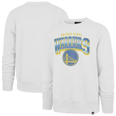 47 brand - Golden State Warriors '47 Spotlight Headline Pullover Sweatshirt - White