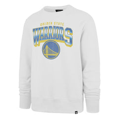 47 brand - Golden State Warriors '47 Spotlight Headline Pullover Sweatshirt - White