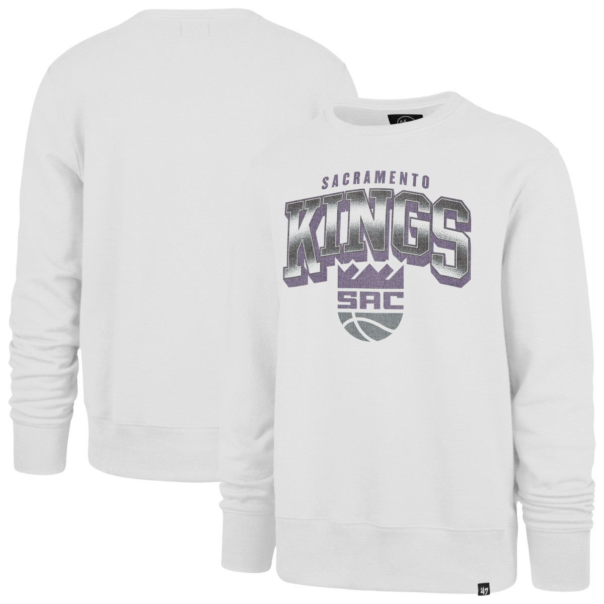 47 brand - Sacramento Kings '47 Spotlight Headline Pullover Sweatshirt - White