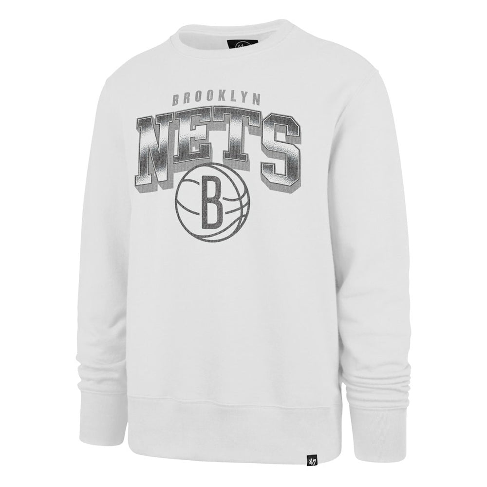 47 brand - Brooklyn Nets '47 Spotlight Headline Pullover Sweatshirt - White