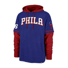 47 brand - Philadelphia 76ers '47 Trifecta Shortstop Pullover Hoodie - Royal