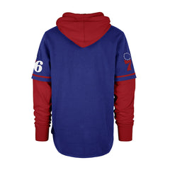 47 brand - Philadelphia 76ers '47 Trifecta Shortstop Pullover Hoodie - Royal