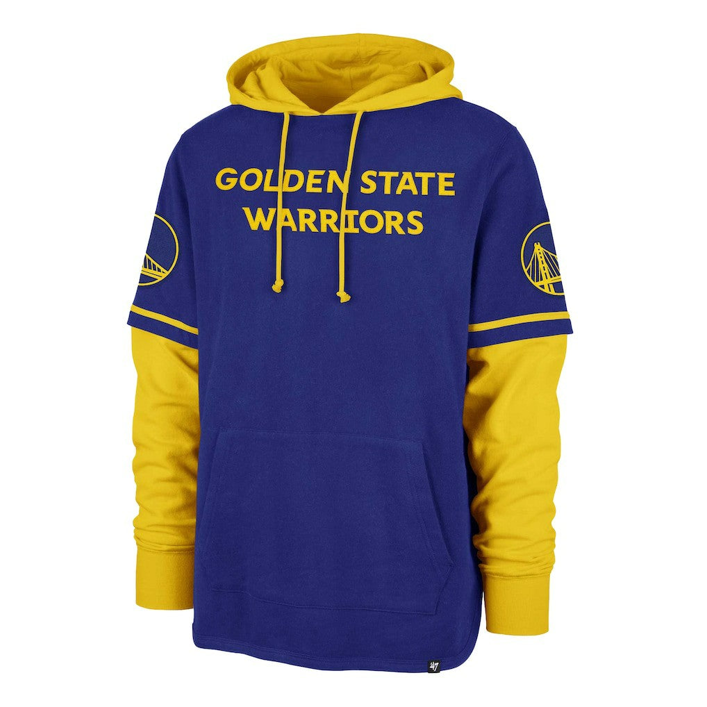 47 brand - Golden State Warriors '47 Trifecta Shortstop Pullover Hoodie - Royal