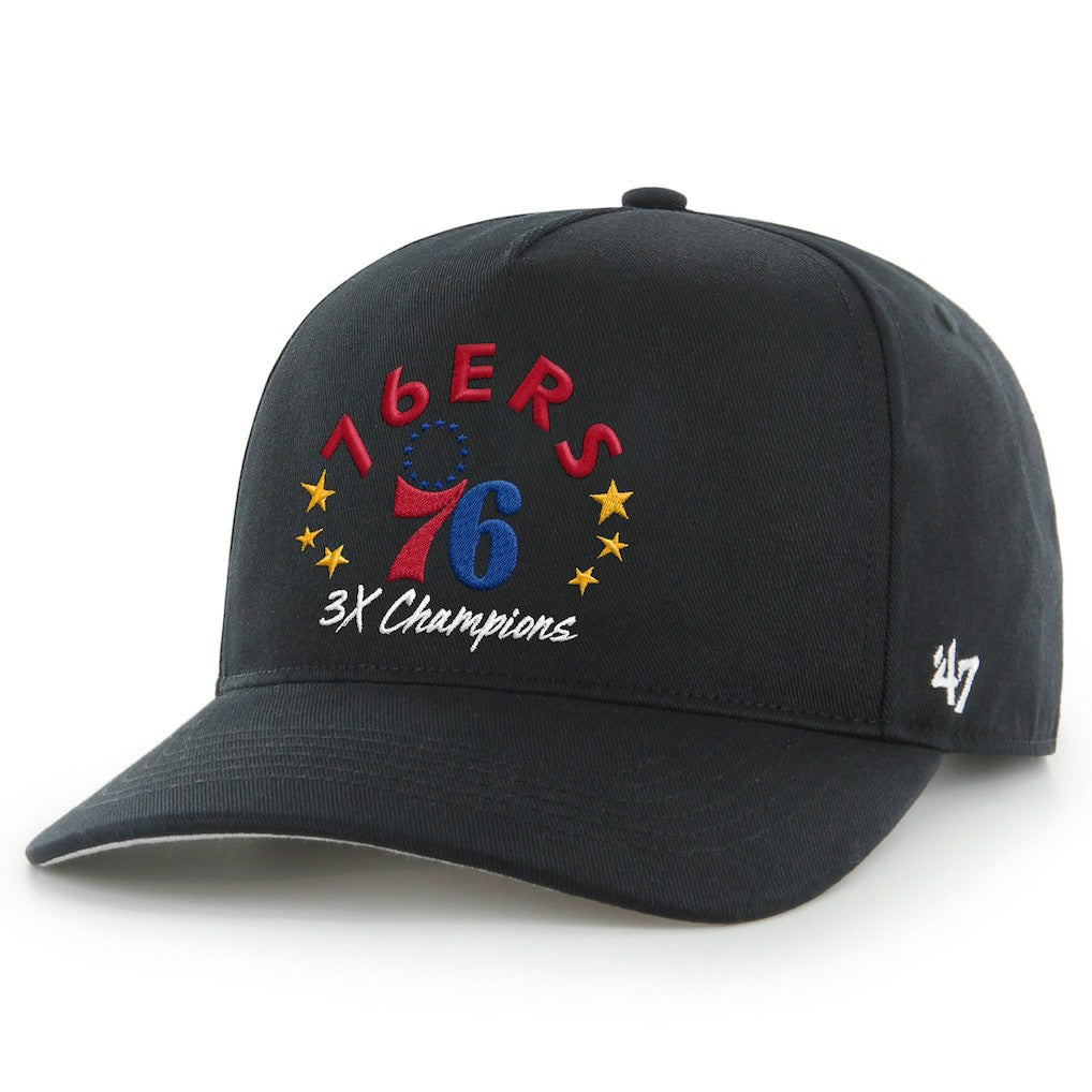 47 brand - Philadelphia 76ers '47 Champs Global Star Hitch Adjustable Hat - Black