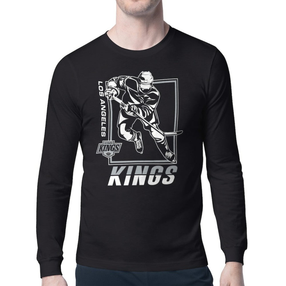 Los Angeles Kings - Starter Player Grid Long Sleeve T-Shirt Black