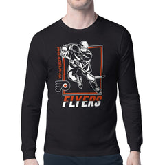 Philadelphia Flyers - Starter Player Grid Long Sleeve T-Shirt Black