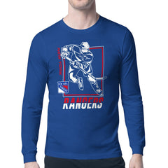 New York Rangers Starter Player Grid Long Sleeve T-Shirt Blue