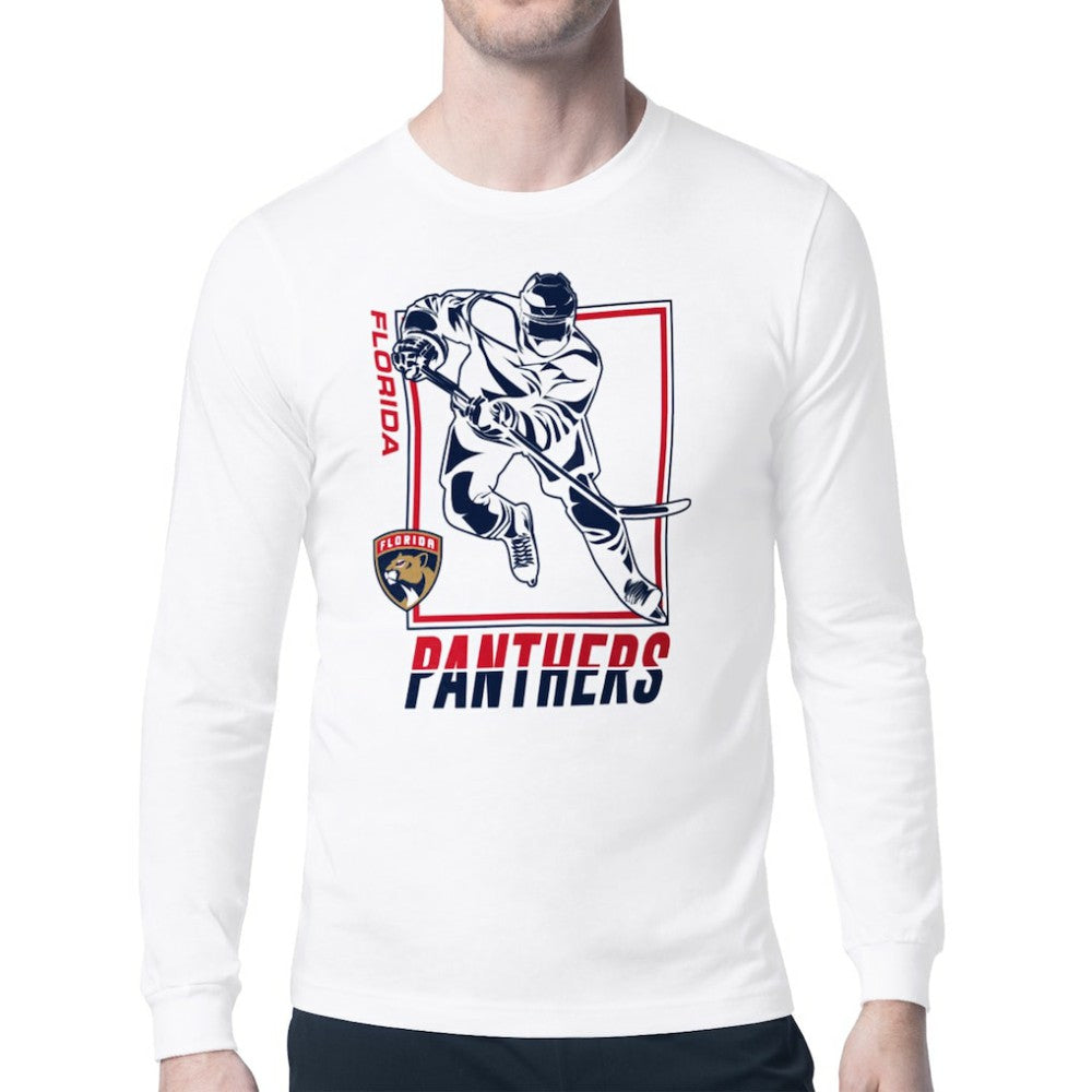 Florida Panthers - Starter Player Grid Long Sleeve T-Shirt White