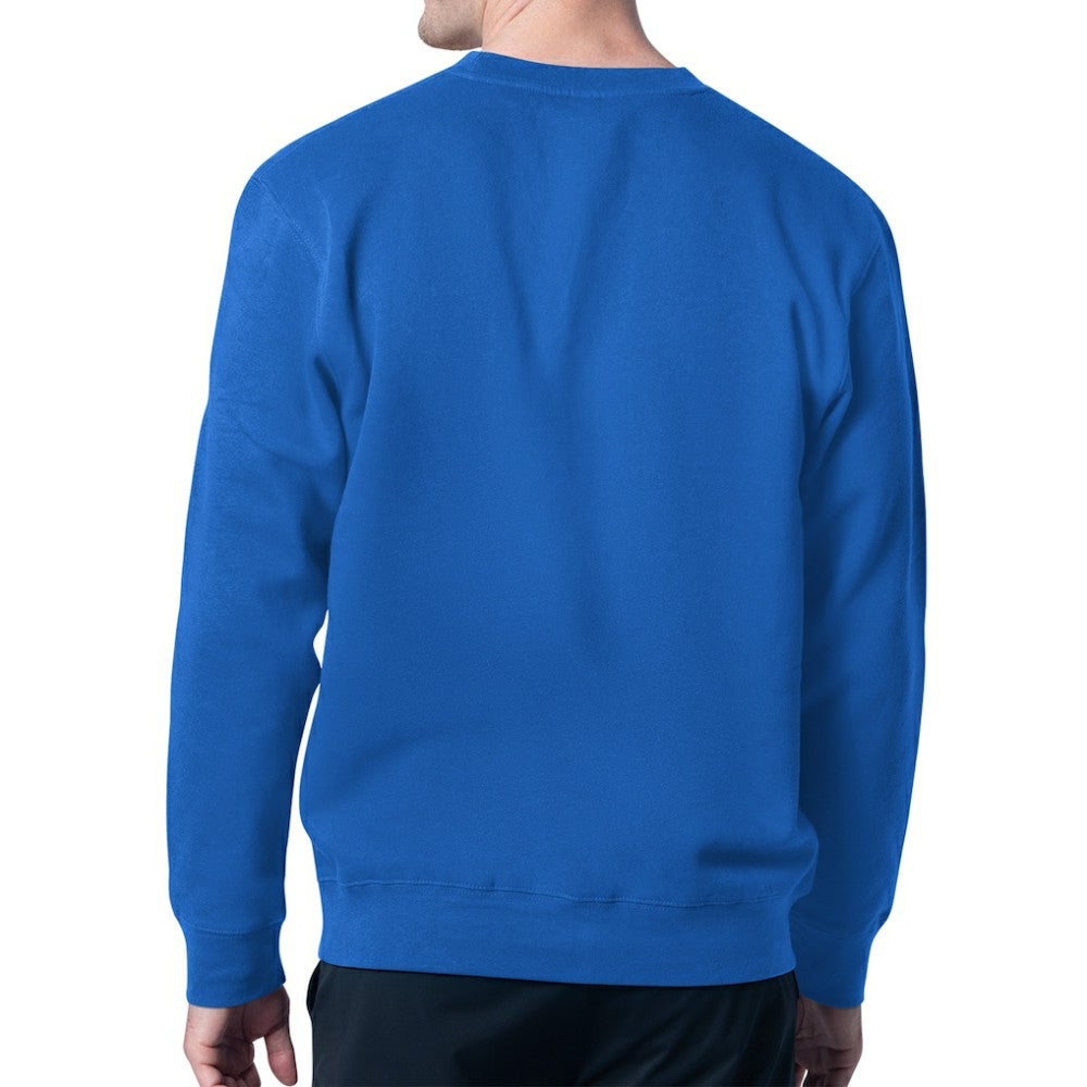 St. Louis Blues - Starter Player Grid Fleece Pullover Sweatshirt Blue