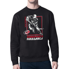 Carolina Hurricanes - Starter Player Grid Fleece Pullover Sweatshirt Black