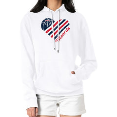 NBA - Washington Wizards G-III 4Her by Carl Banks Women's Heart Pullover Hoodie - White
