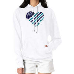 NBA - Charlotte Hornets G-III 4Her by Carl Banks Women's Heart Pullover Hoodie - White