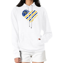 NBA - Golden State Warriors G-III 4Her by Carl Banks Women's Heart Pullover Hoodie - White