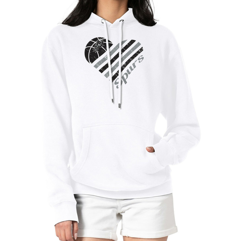NBA - San Antonio Spurs G-III 4Her by Carl Banks Women's Heart Pullover Hoodie - White