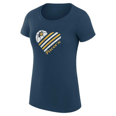 NBA - Indiana Pacers G-III 4Her by Carl Banks Women's Super-Slim Fit Lightweight Heart T-Shirt - Navy