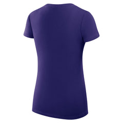 NBA - Los Angeles Lakers G-III 4Her by Carl Banks Women's Super-Slim Fit Lightweight Heart V-Neck T-Shirt - Purple