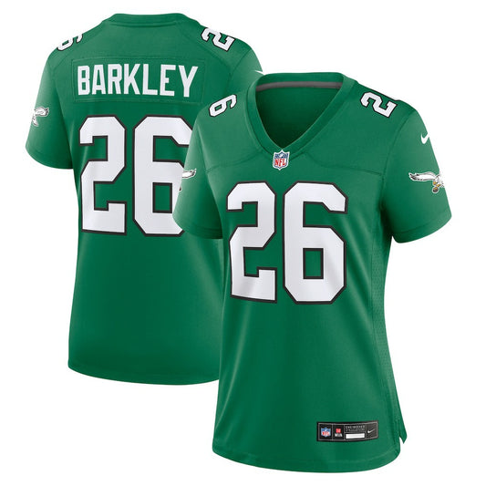 Saquon Barkley Philadelphia Eagles Women's Alternate Game Jersey - Kelly Green | NFL Jerseys