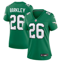 Saquon Barkley Philadelphia Eagles Women's Alternate Game Jersey Kelly Green - Nike