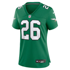 Saquon Barkley Philadelphia Eagles Women's Alternate Game Jersey Kelly Green - Nike