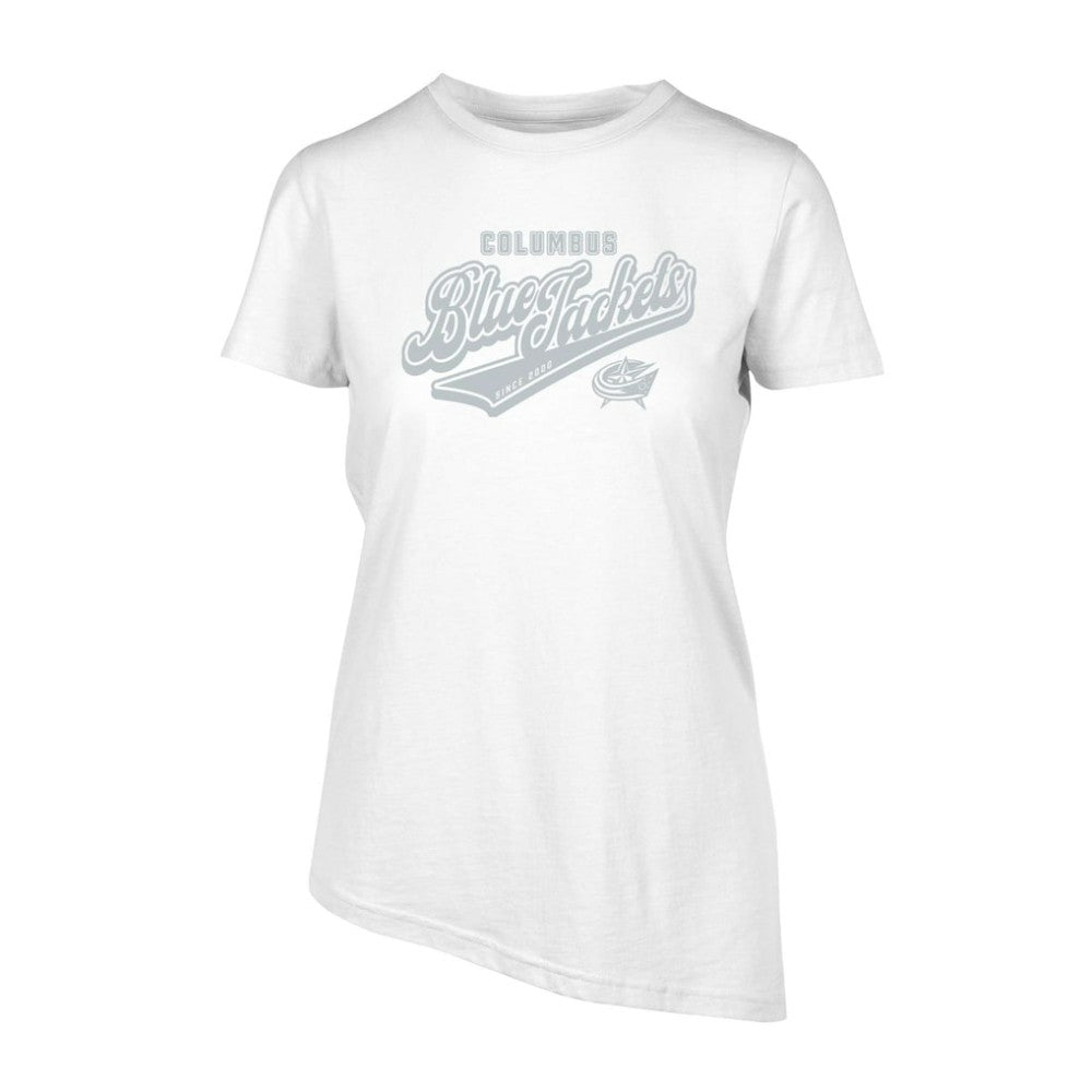 Columbus Blue Jackets - Levelwear Women's Birch Sweep T-Shirt White