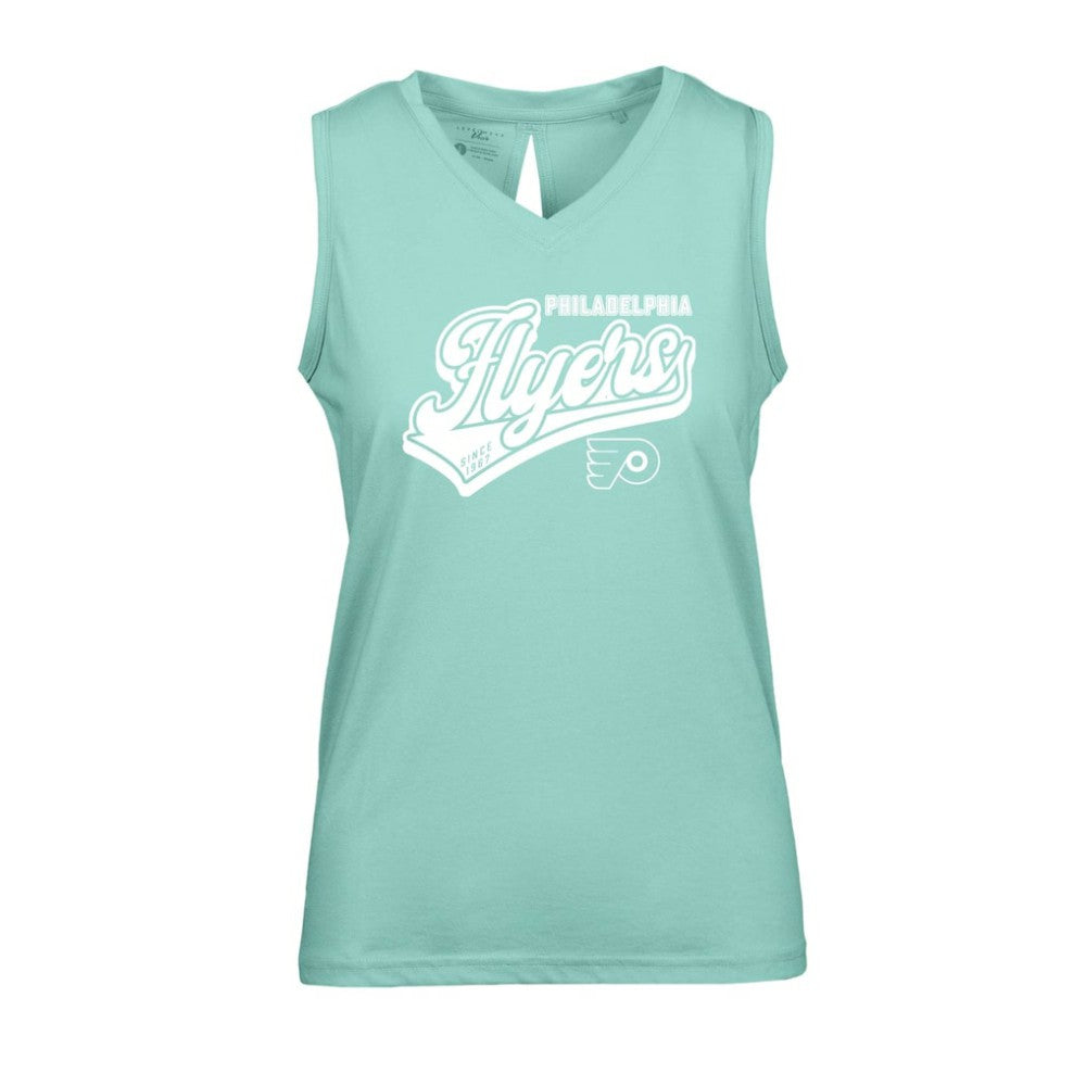 Philadelphia Flyers - Levelwear Women's Paisley Sweep V-Neck Tank Top Mint
