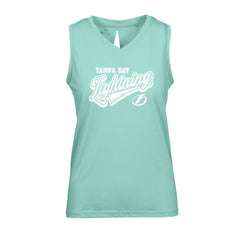 Tampa Bay Lightning - Levelwear Women's Paisley Sweep V-Neck Tank Top Mint