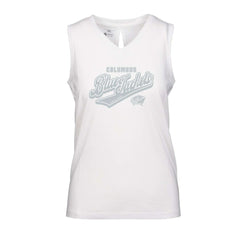 Columbus Blue Jackets - Levelwear Women's Paisley Sweep V-Neck Tank Top White
