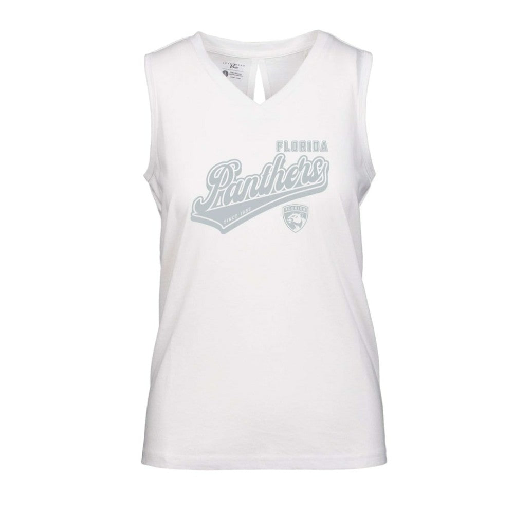 Florida Panthers - Levelwear Women's Paisley Sweep V-Neck Tank Top White