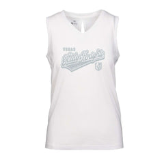 Vegas Golden Knights Levelwear Women's Paisley Sweep V-Neck Tank Top White