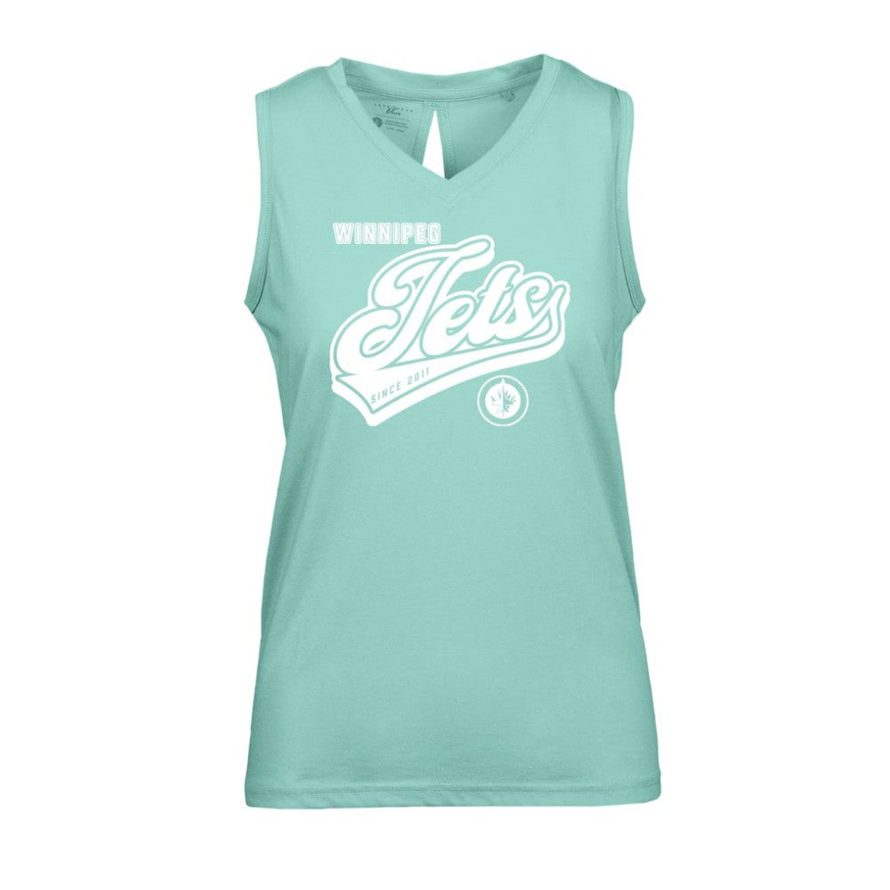 Winnipeg Jets - Levelwear Women's Paisley Sweep V-Neck Tank Top Mint