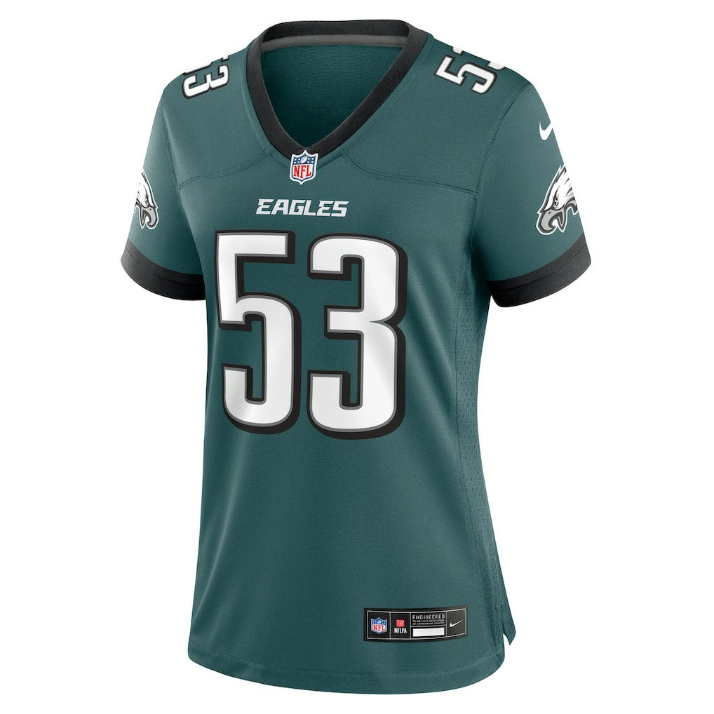 Zack Baun Philadelphia Eagles Women's Game Jersey Midnight Green - Nike