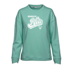 NBA - Brooklyn Nets Levelwear Women's Fiona Sweep Pullover Sweatshirt - Mint
