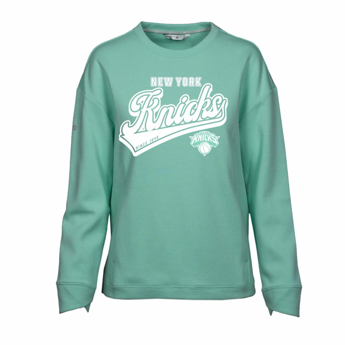 NBA - New York Knicks Levelwear Women's Fiona Sweep Pullover Sweatshirt - Mint